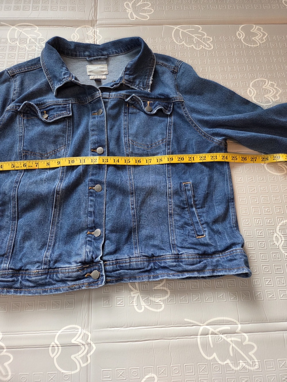 Universal Thread Womens Denim Jean Jacket Freeborn Jacket Classic Fit Size 2XL - Picture 5 of 7